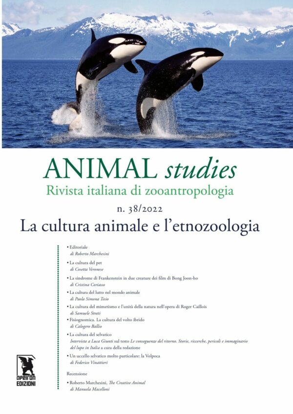 Copertina. La cultura animale e l'etnozoologia.